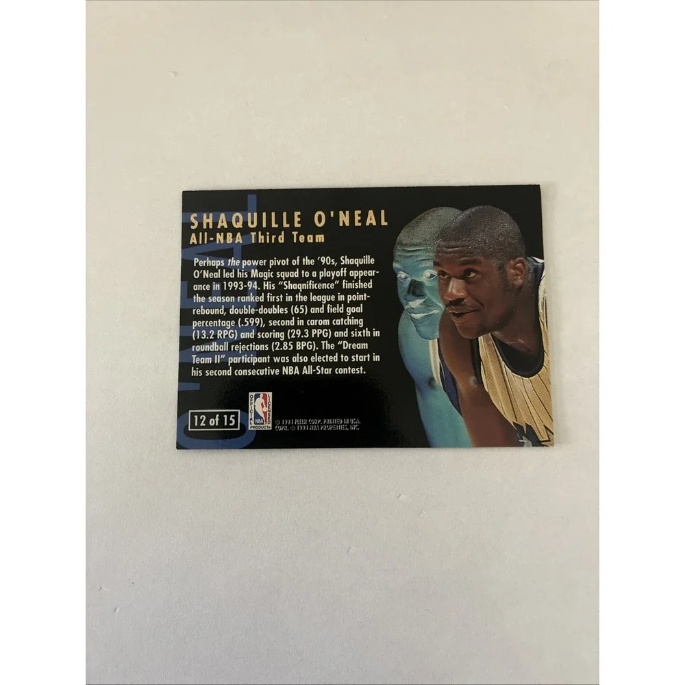 1994-95 Fleer‎ Ultra - All-Nba Shaquille O'Neal #12